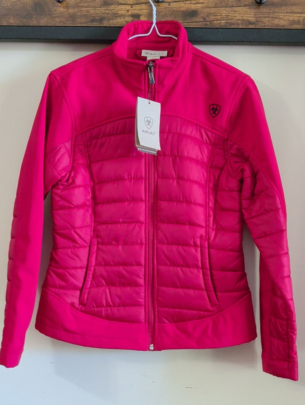 Ariat Women's Bright Red Quilted Hybrid Puffer Jacket